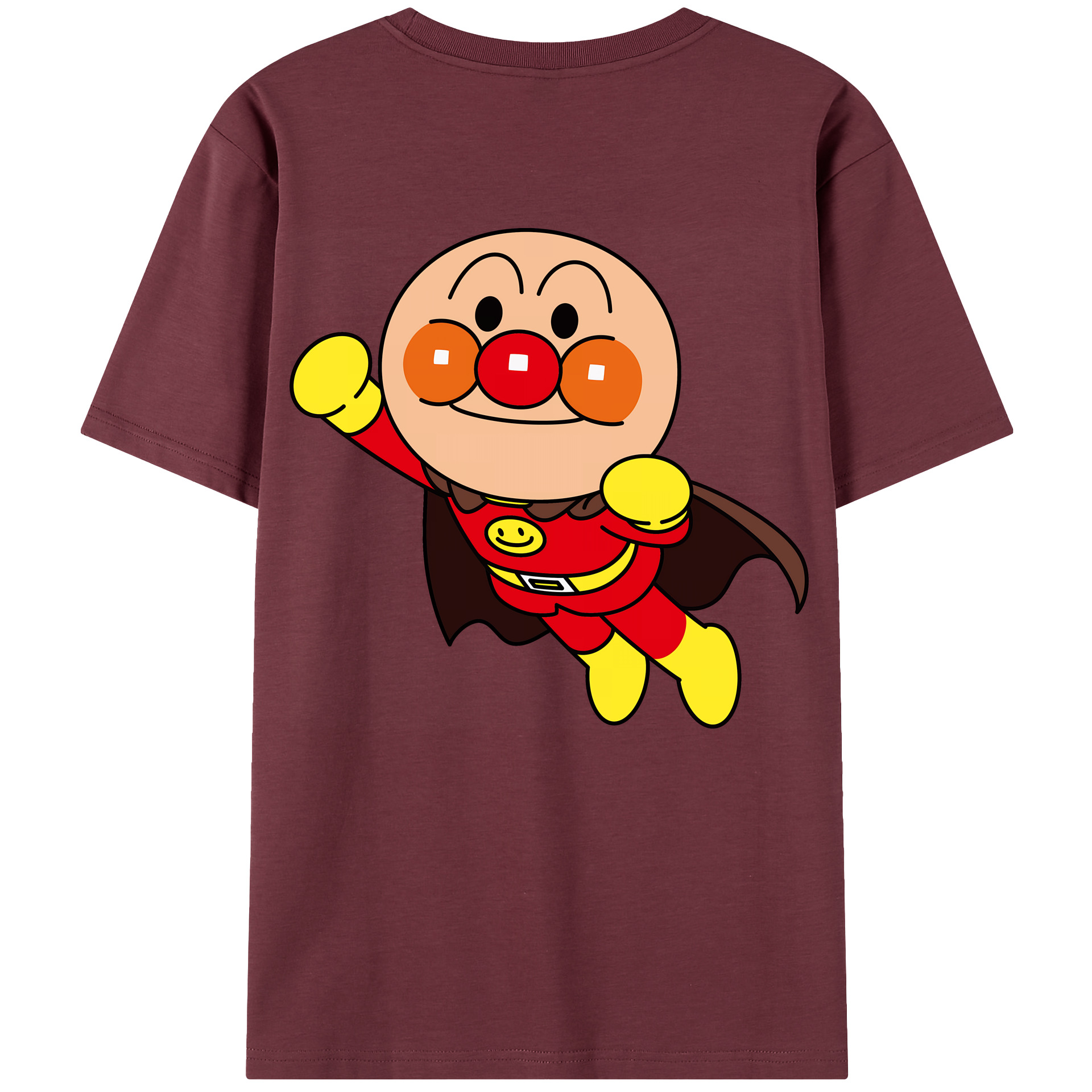 （画像用） アンパンマン Anpanman 綿100％半袖Tシャツ（背面プリント）